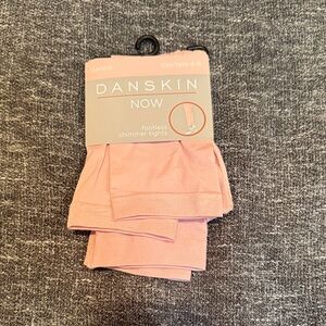 Danskin Soft Pink Shimmer Footless Tights